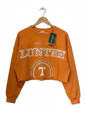 game day social Tennessee vols cropped sweatshirt